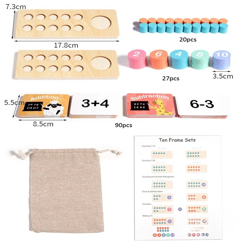 Woods™ - Maak Rekenen eenvoudig - Reken Speelset voor Kinderen