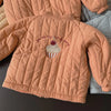 Mini Fashion™ - Katoenen Winterjas met Borduursel