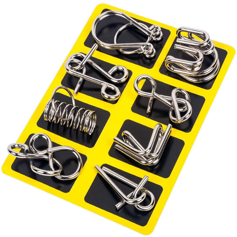 Metal Puzzle Ring Set™ - Metalen puzzelpret - Puzzelring