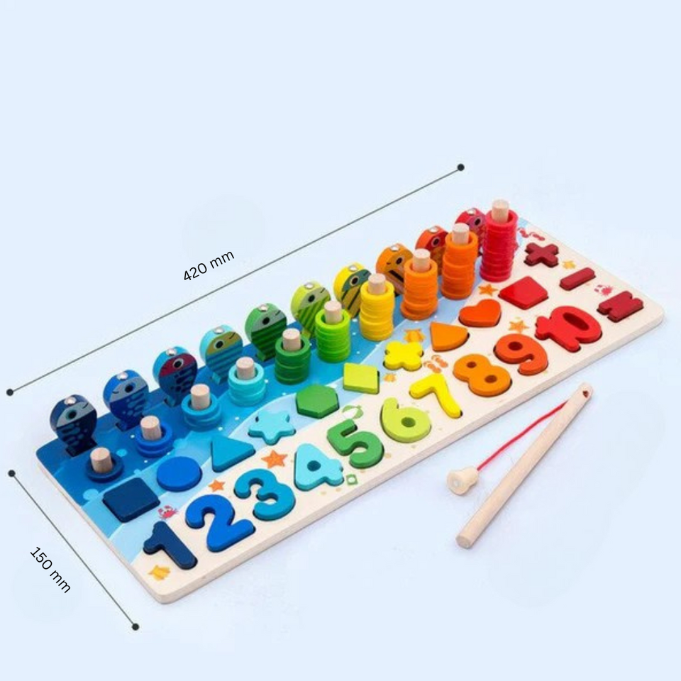 Woods™ | Ontwikkel de vaardigheden - Montessori houten speelbord