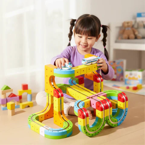 DIY Cube Track – Creatief & Actief – Creatieve DIY Treinbaan