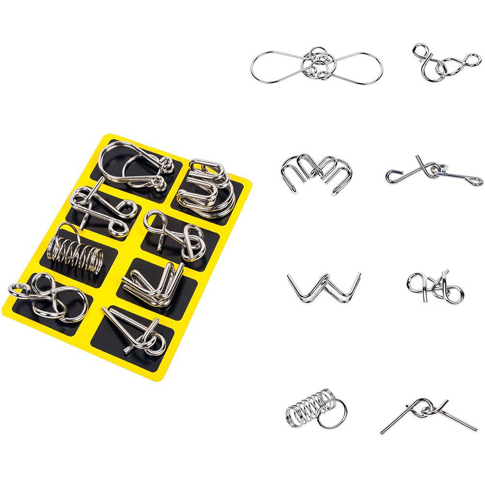 Metal Puzzle Ring Set™ - Metalen puzzelpret - Puzzelring