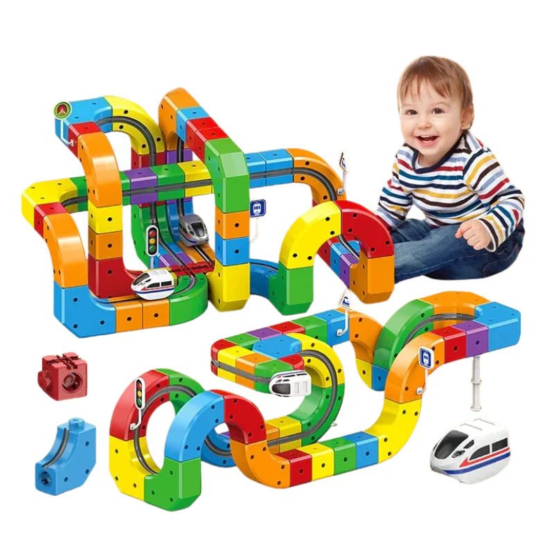 DIY Cube Track – Creatief & Actief – Creatieve DIY Treinbaan