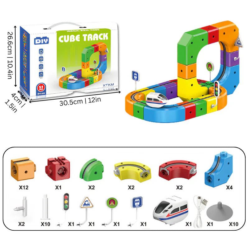 DIY Cube Track - Creatief & Actief – Creatieve DIY-Treinbaan
