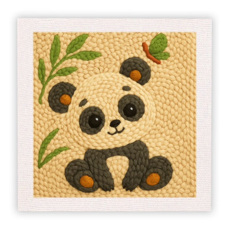 ThreadArt – Handgemaakt & Kleurrijk – Dieren Borduurset