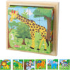 CubePuzzle – Leuk & Educatief – 3D Houten Blokken Puzzel