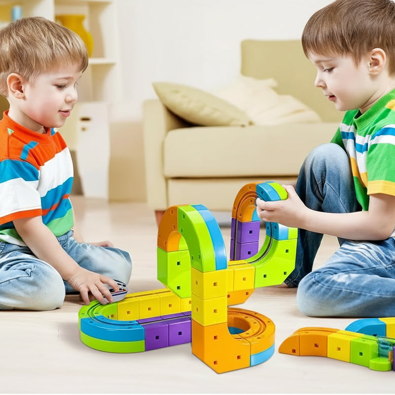 DIY Cube Track - Creatief & Actief – Creatieve DIY-Treinbaan