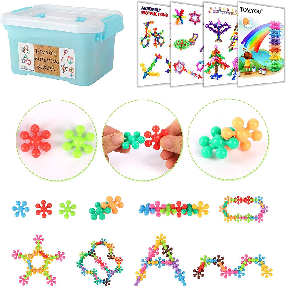 3D Building Blocks™ - Ontwikkel de creativiteit - Sneeuwvlok Bouwstenen