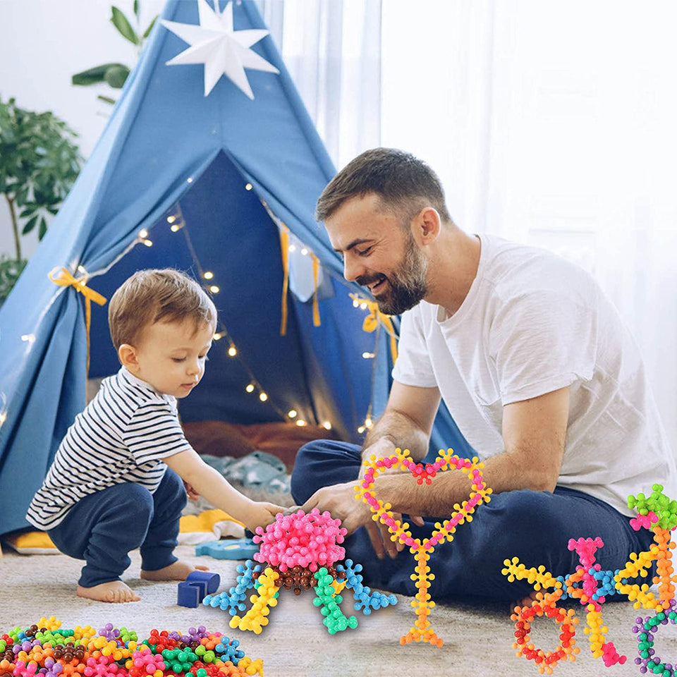 3D Building Blocks™ - Ontwikkel de creativiteit - Sneeuwvlok Bouwstenen