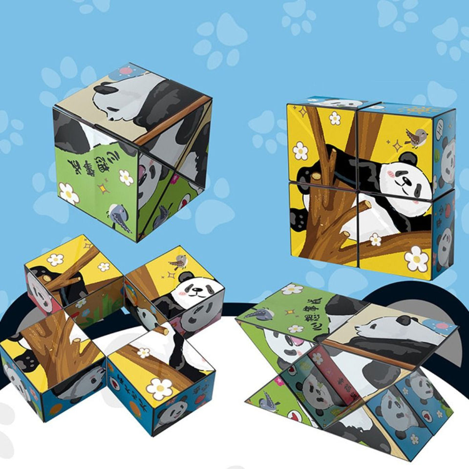 Panda Puzzle™ - educatief vermaak - Puzzelkubus
