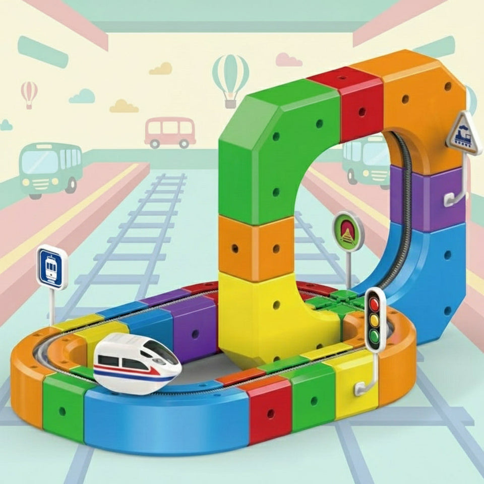 DIY Cube Track – Creatief & Actief – Creatieve DIY Treinbaan