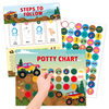 PottyChart – Speels & Motiverend – Potty Training Stickerkaart
