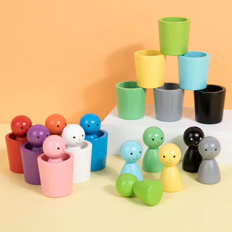 KleurenKanjers – Leren & Ontdekken – Montessori Houten Kleurensorteerspel