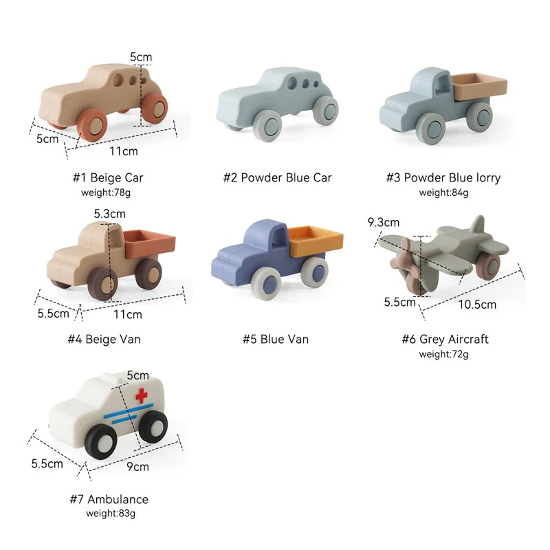 Mini Motion™ – Rollen & Bijten – Silicone Voertuig Speelgoed