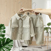 LittleExplorer – Comfortabel & Stoer – Kinderbroek & Overhemd Set