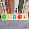 Woods™ - Peuterpuzzel Plezier - Geometrische Montessori Vormen Puzzel