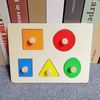 Woods™ - Peuterpuzzel Plezier - Geometrische Montessori Vormen Puzzel