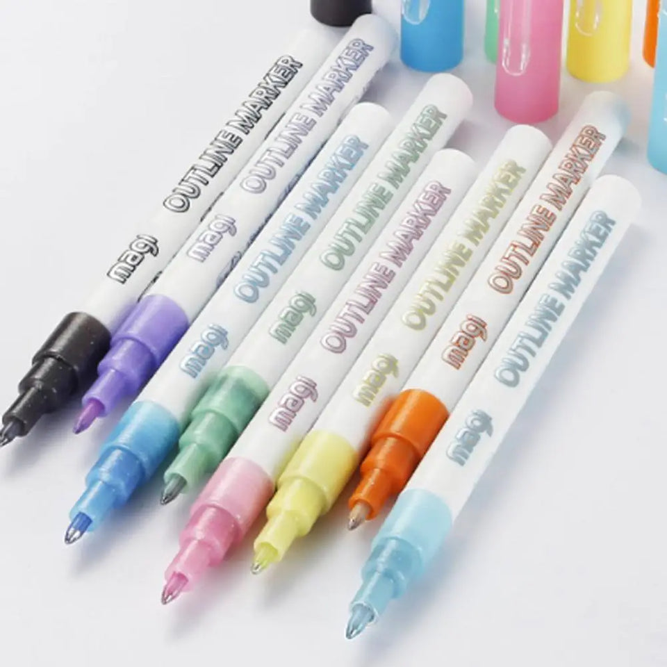 FluoroSketch Markers™ - Gloedvolle Creativiteit - Kleurrijke Stiften