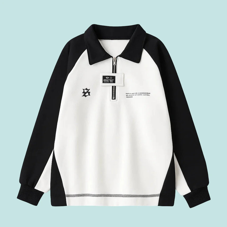MiniFashion – Speels & Klassiek – Katoenen Sweater