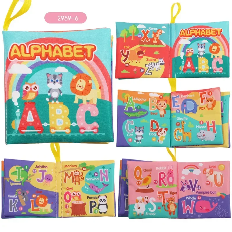 Rattle Book™ - Geluid & Beweging - Stoffen Boekje