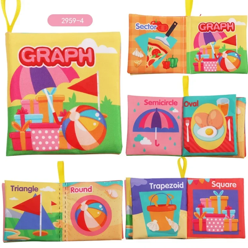Rattle Book™ - Geluid & Beweging - Stoffen Boekje