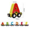 Woods™ | Leer het Alfabet & Cijfers - Houten magnetische trein