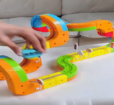 DIY Cube Track - Creatief & Actief – Creatieve DIY-Treinbaan