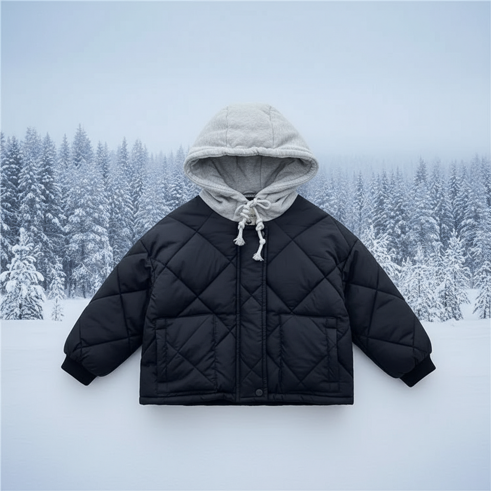 CozyShield – Warm & Stoer – Gewatteerde Hoodie Jas