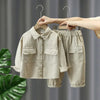 Mini Fashion™ - Zacht & Comfortabel - 2-Delige Denim Herfstset