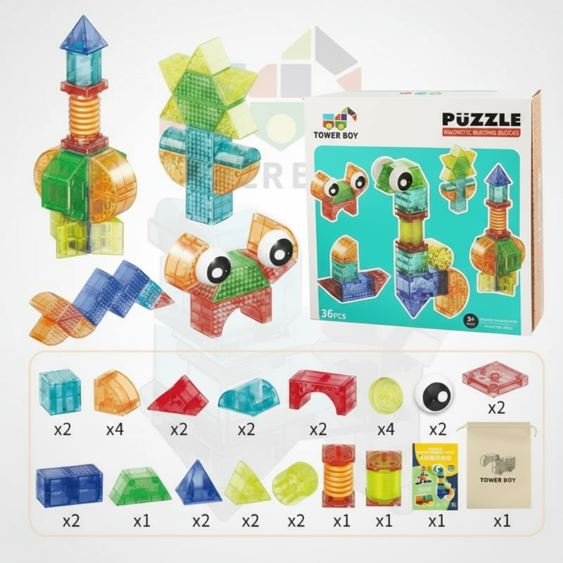 MagniCube – Creatief & Educatief – Magnetische Bouwblokken Set