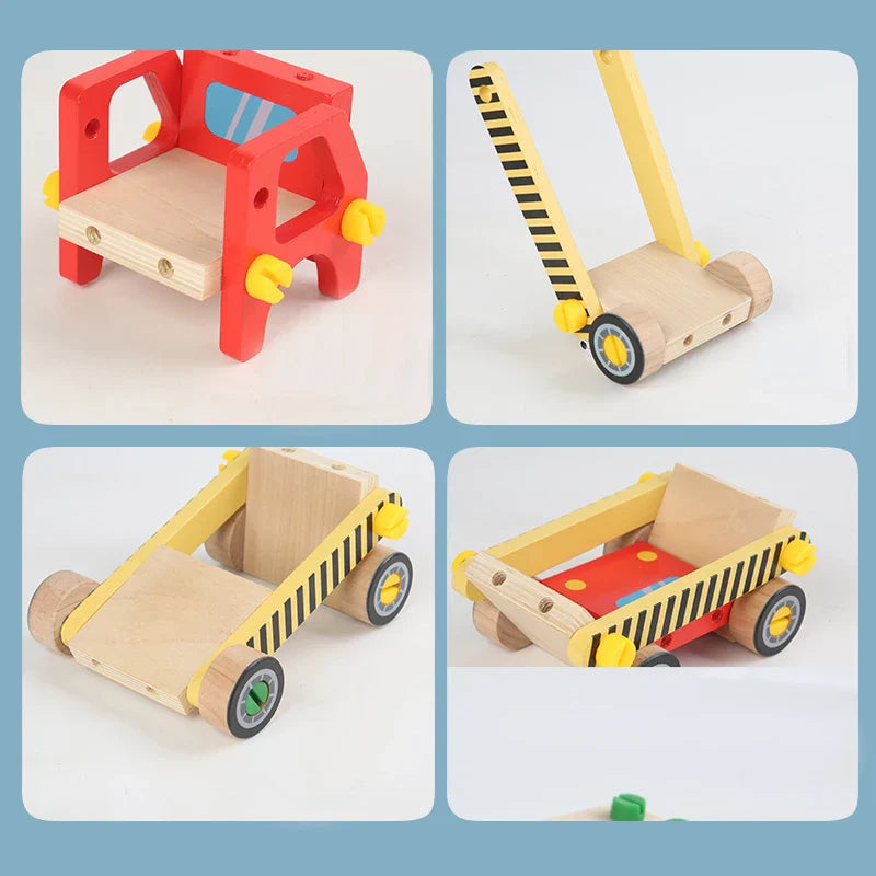 Woods™ - Fijne Motoriek & Coördinatie - Speelgoed Constructie Voertuig