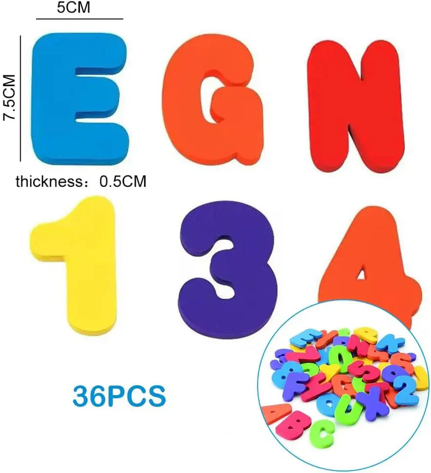 Bath Letters & Numbers™ - Leerzaam & Leuk - Kleurrijke Badletters & Cijfers