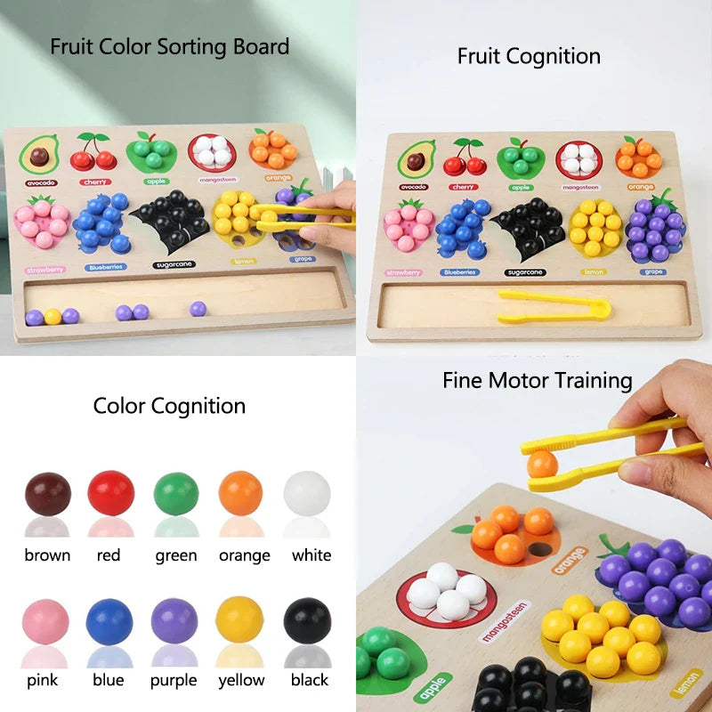 Toddler Clips™ - Fruit & Vorm Match - Sorteerspel