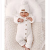 Mini fashion™ - Zachte 'Knitted' Katoenen Stof - Gebreide Romper