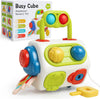 Montessori Busy Cube™ – Handig voor onderweg – Sensorische Kubus