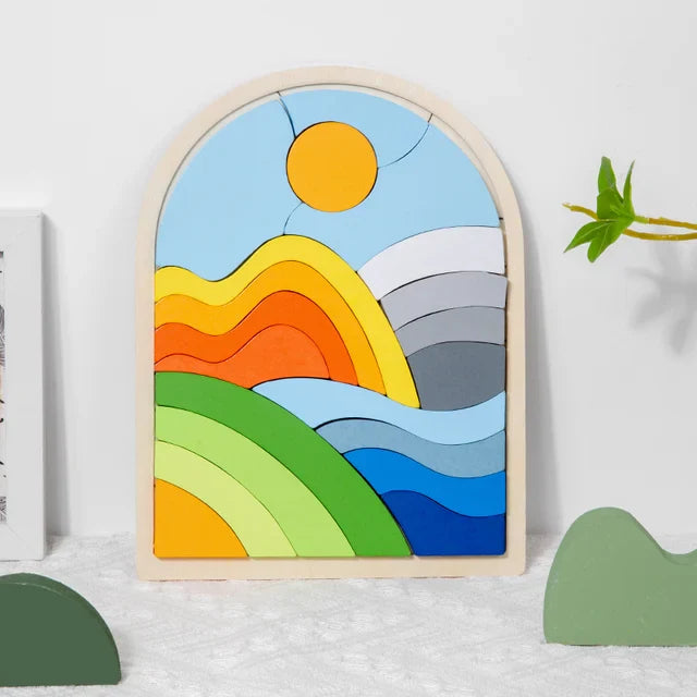 Woods™ - Regenboogblokjes Magie - Puzzelblokken