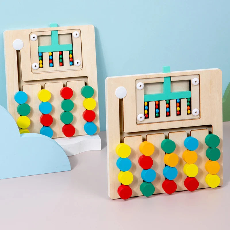 Woods™ - Creatief & Leerzaam - Houten Sorteerpuzzel