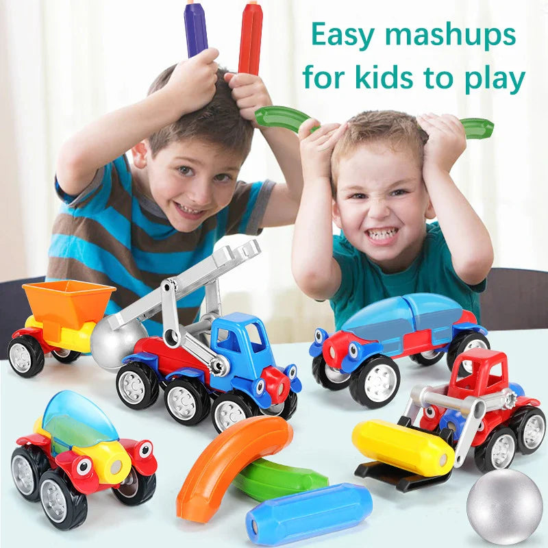 Magnetic Cars™ – Magnetisch Bouwplezier – Magnetische voertuigen Speelgoedset