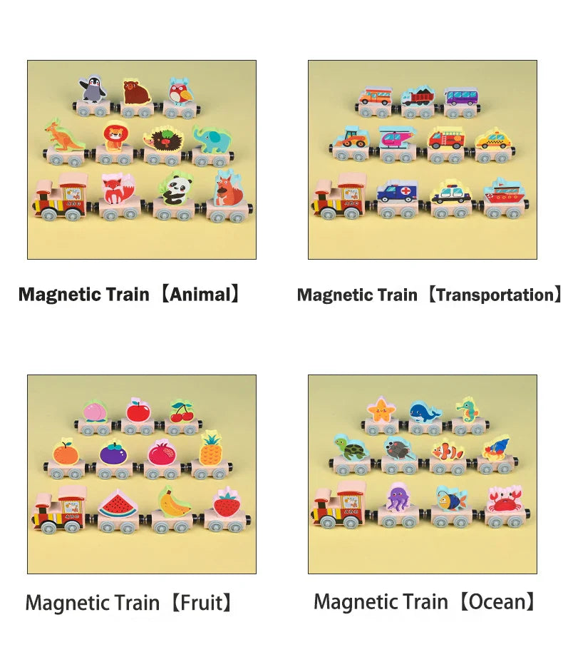 Tiny Express™ – Kleuren & Vormen - Houten Treinspeelgoed