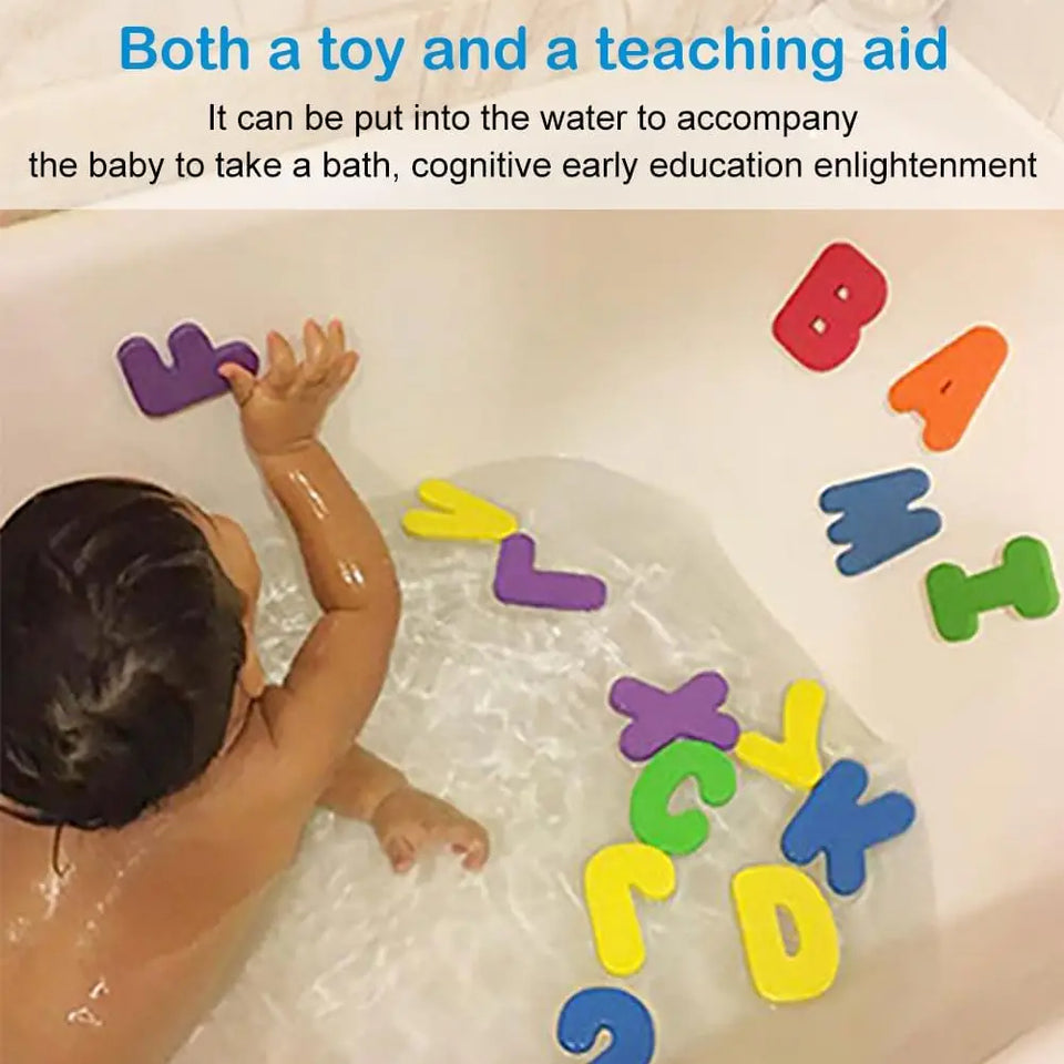 Bath Letters & Numbers™ - Leerzaam & Leuk - Kleurrijke Badletters & Cijfers