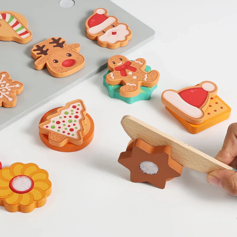 TinyKitchen – Creatief & Speels – Houten Koekjes Sorteerspel