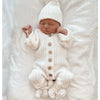 Mini fashion™ - Zachte 'Knitted' Katoenen Stof - Gebreide Romper