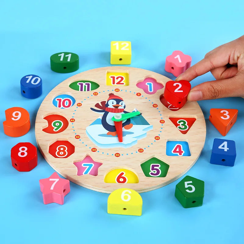 Learning Clock™ - Speel & Leer Klokkijken - Houten Klok