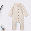 Mini fashion™ - Zachte 'Knitted' Katoenen Stof - Gebreide Romper