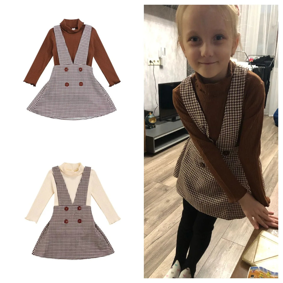 Mini Fashion™ - Schattig en Stijlvol - Tweedelige jurken set