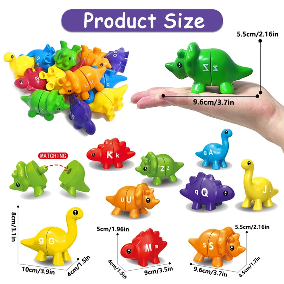 Matching Dino's – Leuk & Leerzaam – Alfabet En Cijfers Dino Spel