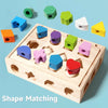 Woods™ - Stimuleer Creativiteit & Verbeter Vaardigheden - Kleurrijke Montessori Puzzelset