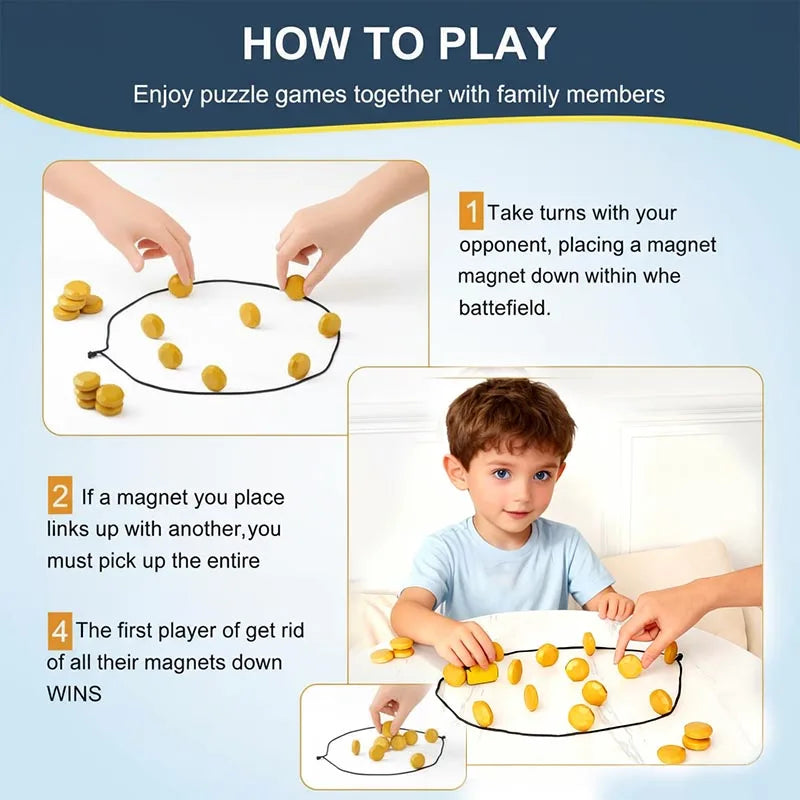 MagPlay – Strategisch & Leuk – Magnetisch Stenen Gezelschapspel