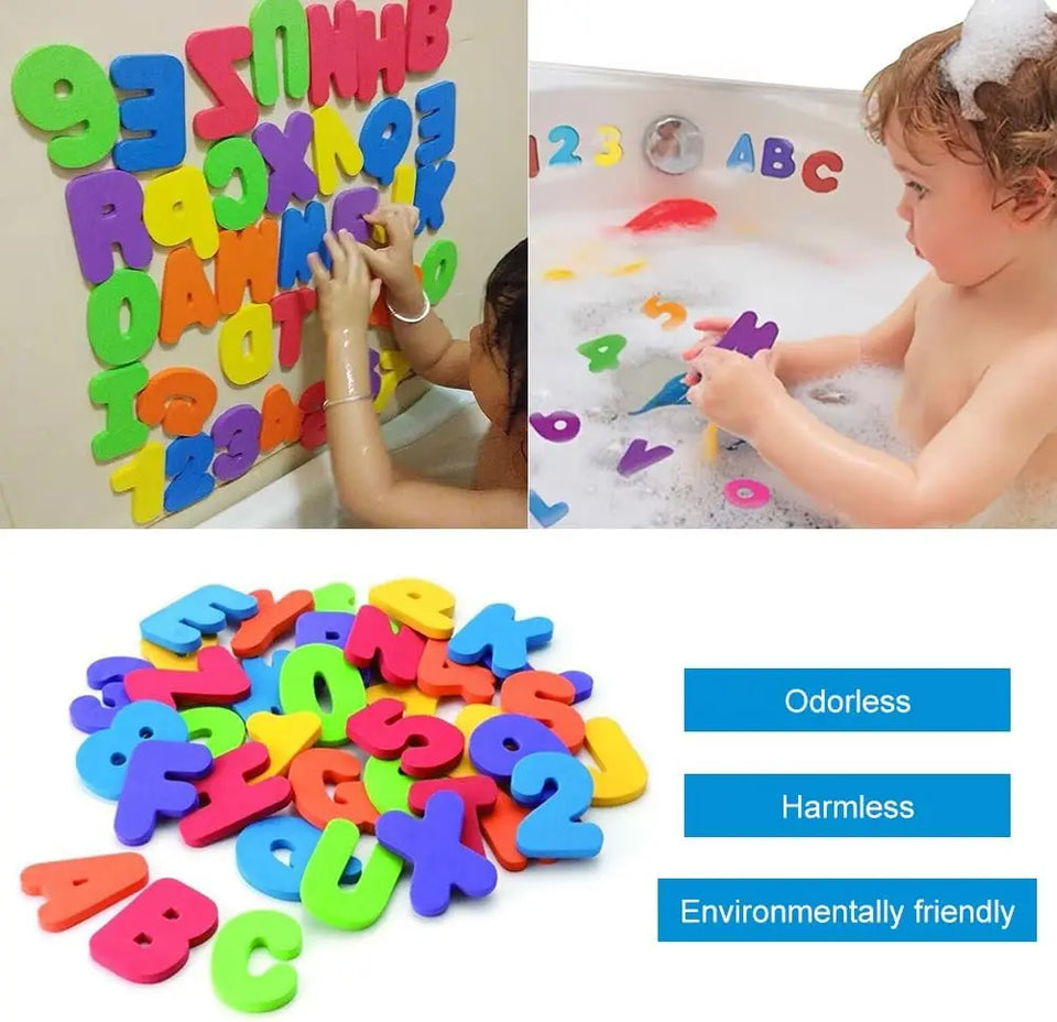 Bath Letters & Numbers™ - Leerzaam & Leuk - Kleurrijke Badletters & Cijfers