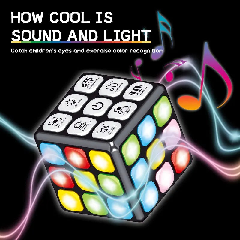 Magic Melody Cube™ - Flitsend, Magisch & Leerzaam - Educatieve Speelkubus